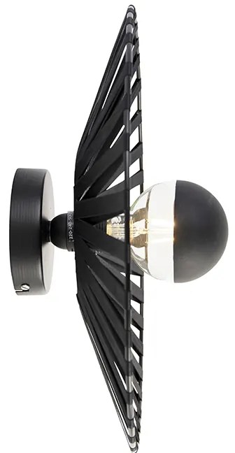 Lampada da parete rustica nera - LLeia