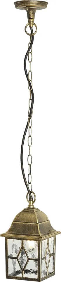 Lampada a sospensione classica oro antico IP23 - London