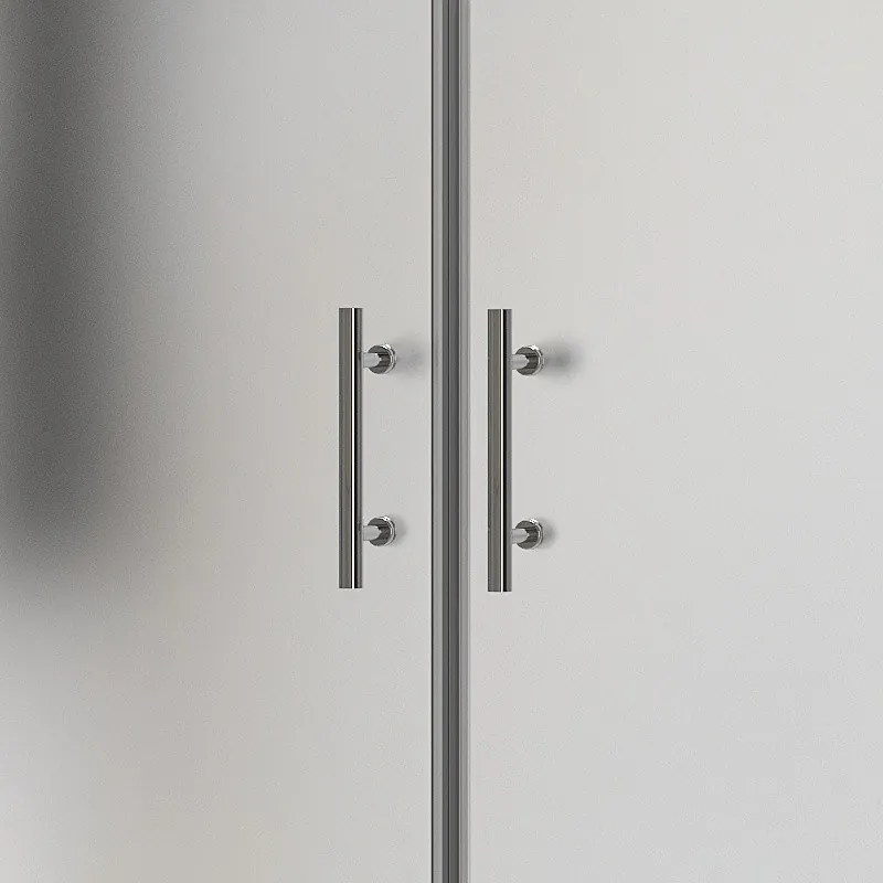 Porta doccia saloon 95 cm vetro opaco altezza 200h | KSAL2800AI - KAMALU
