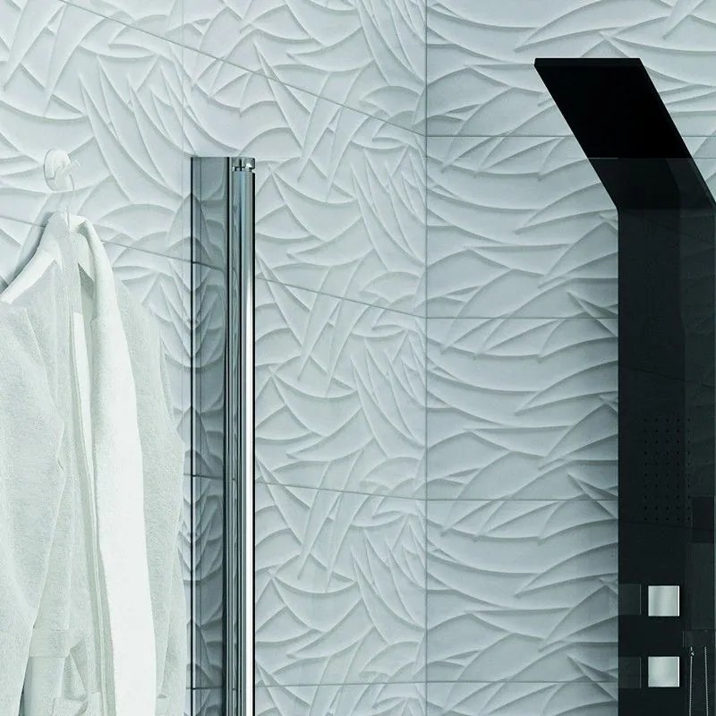 Kamalu - Box doccia angolare 90x75 due ante battenti finitura cromo | KS2800