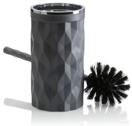 Set da bagno REINA 5 pz antracite/cromo