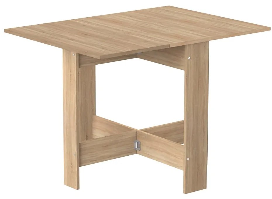 Tavolo da pranzo pieghevole in rovere 76x28 cm Papillon - TemaHome