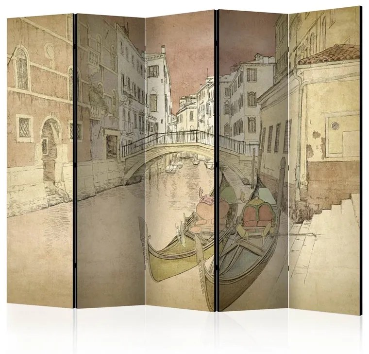 Paravento  Gondolas in Venice II [Room Dividers]  Colore ---, Dimensioni e Misure 225x172