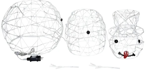 Brilagi - Decorazione natalizia LED da esterno 3,6 W/31/230 V 6500 K 120 cm IP44 pupazzo di neve