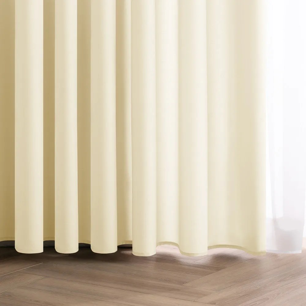 Tenda parzialmente oscurante avorio 140x250 cm Carli Tie – Restilo