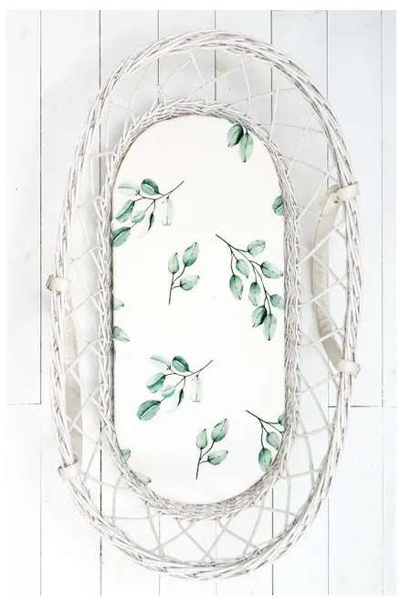 Lenzuolo Sleepee We Care per carrozzine, lettini e culle Pois neri/Eucalipto