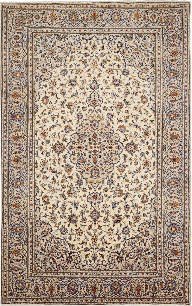 Kashan Tappeto persiano 200x310 Beige (Iran) Annodato A Mano