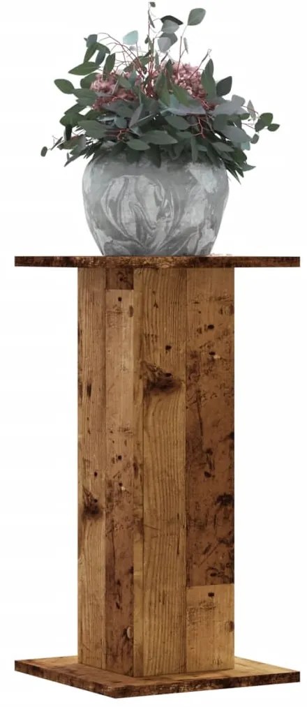 Supporti Per Piante 2 Pz Legno Vecchio 30x30x60 Cm Truciolato /