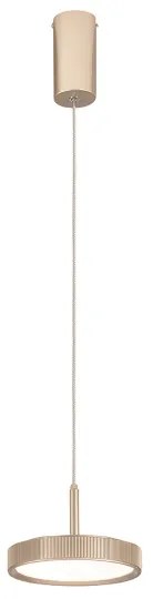 Lampada a sospensione NINA D19 cm in metallo verniciato Oro 1 Luce Led