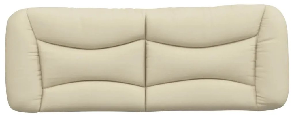 Cuscino testiera crema 120 cm in tessuto