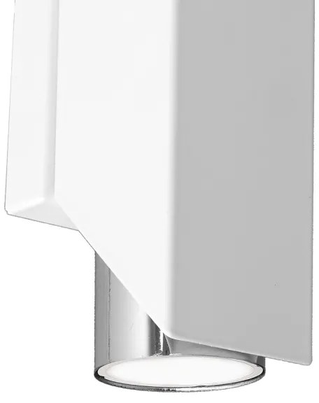 Applique WALL 2xGU10/8W/230V bianco/cromo lucido
