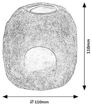 Rabalux 76024 - Lampada di sale - Portacandela SALTOR