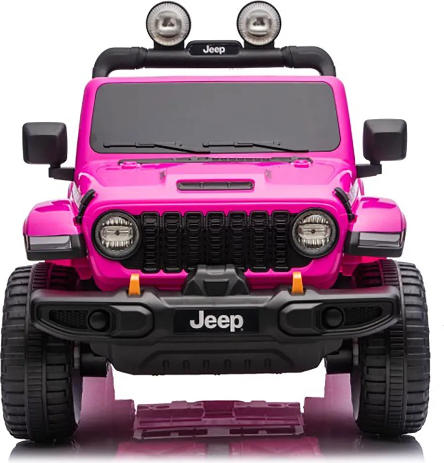 Macchina Elettrica per Bambini Jeep Wrangler Rubicon 12V con Telecomando Rosa...