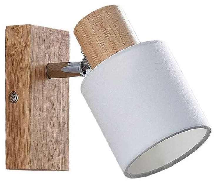 Lindby - Wanessa Applique da Parete Light Wood/White Lindby