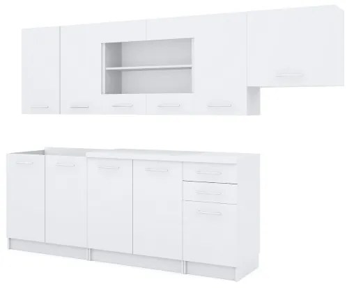 Cucina componibile MARISA 260 cm bianca