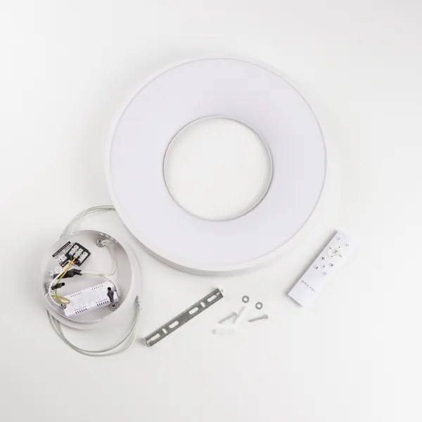 Brilagi - Lampada a sospensione LED dimmerabile con cavo FALCON II LED/67W/230V Ø 40 cm bianco + telecomando