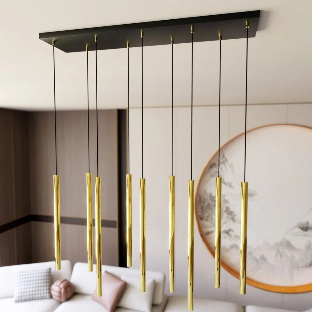 Lampada a Sospensione SELTER 9 BLACK, WHITE e GOLD Colore del corpo Oro