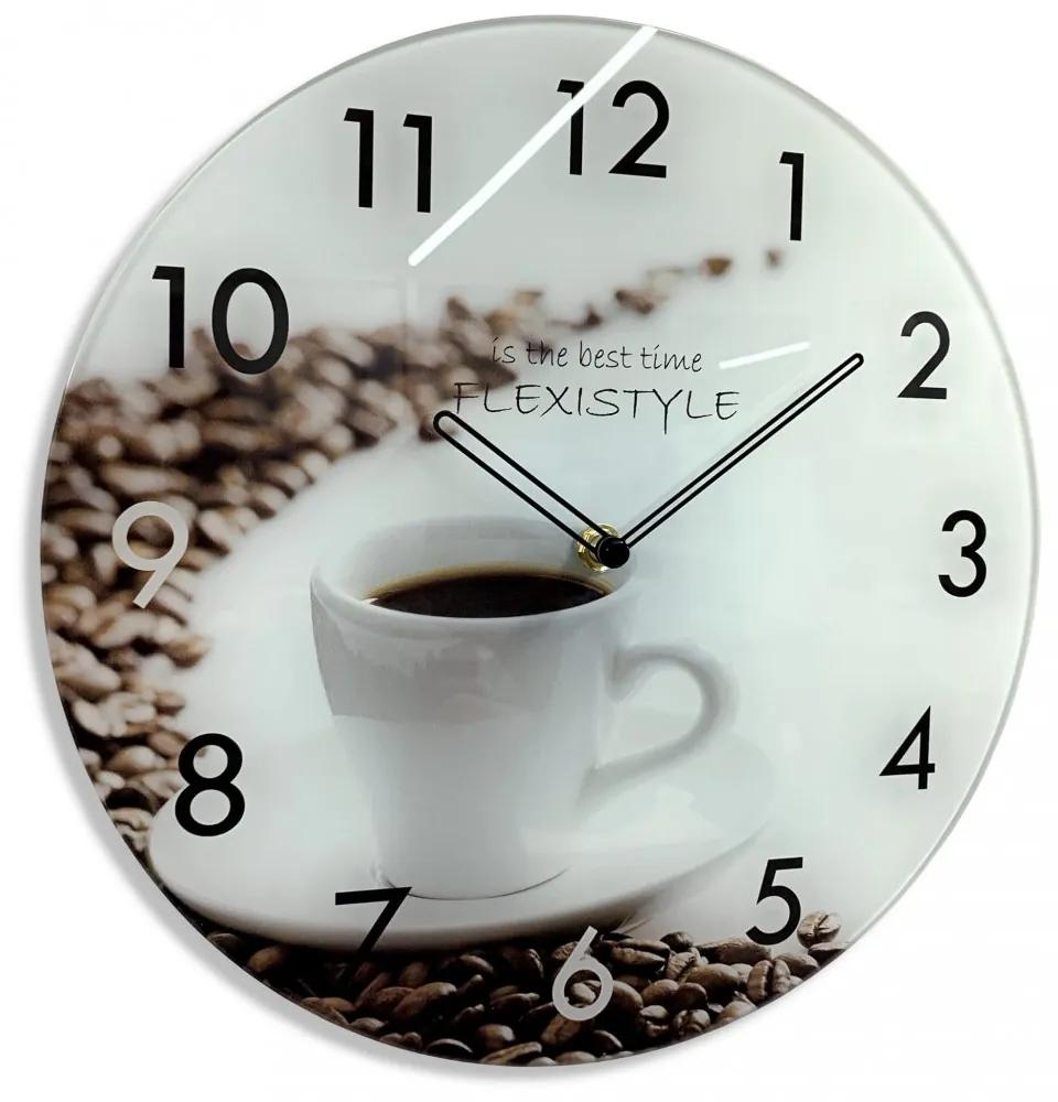 Orologio da cucina di qualità con caffè, 30 cm