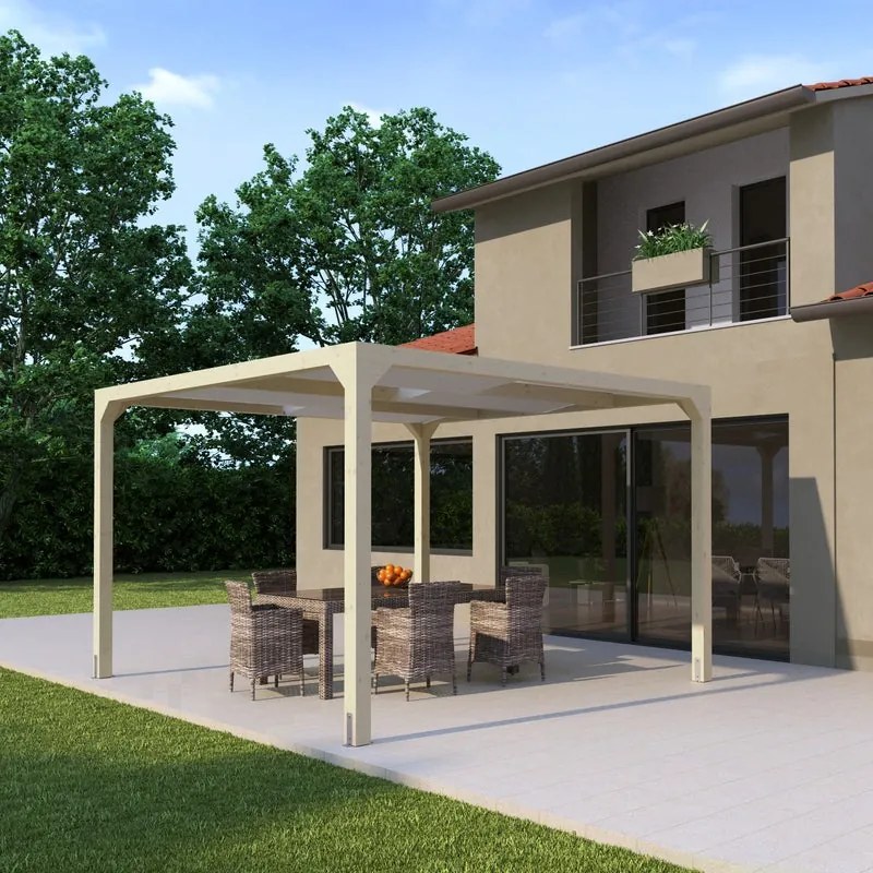 Telo di ricambio in poliestere per pergola Andromeda bianco 176 x 400 cm