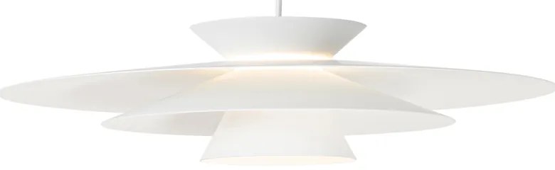 Lampada a sospensione di design bianca con LED dimmerabile a 3 livelli - Pauline