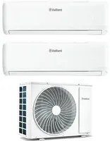 Climatizzatore Condizionatore Vaillant Dual Split Inverter serie CLIMAVAIR PRO 12+12 con VAM1-050A2NO R-32 Wi-Fi Integrato 12000+12000