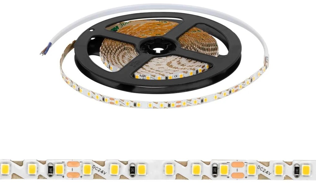Striscia LED 2835/120 24V 9.5W/m IP54 5m - Pieghevole Colore Bianco Naturale 4.000K