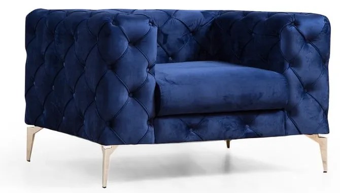 Poltrona blu scuro Como - Artie