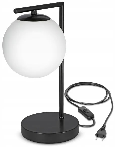 Lampada da tavolo 1xE27/40W/230V nero/bianco