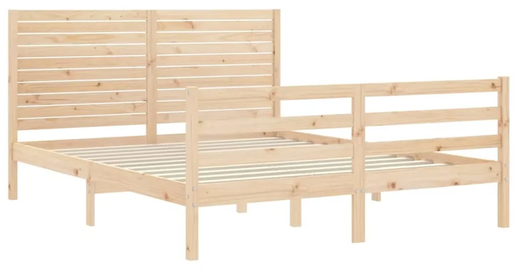 Giroletto con testiera 160x200 cm in legno massello