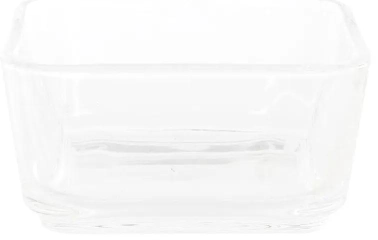 Vassoio per aperitivi DKD Home Decor Cristallo Naturale Bambù (21 x 21 x 6 cm) (280 ml)