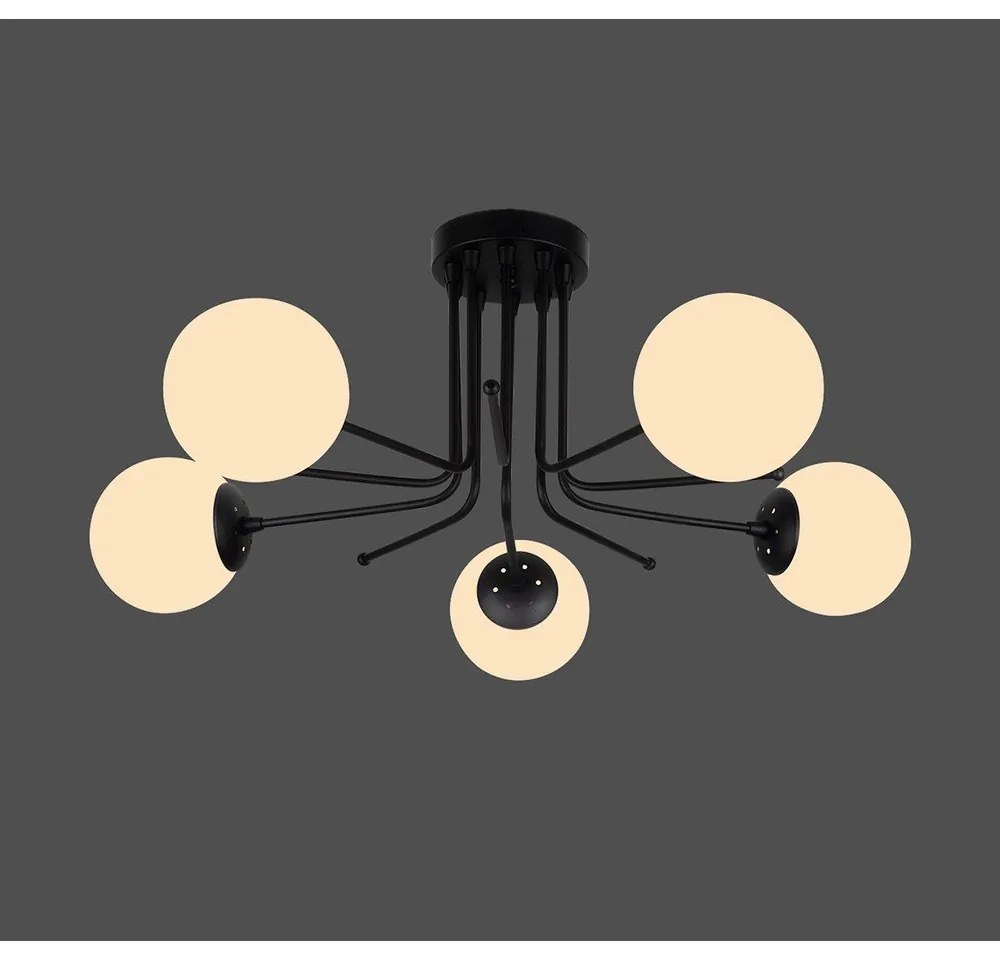 Apparecchio da soffitto nero, altezza 34 cm Star - Squid Lighting