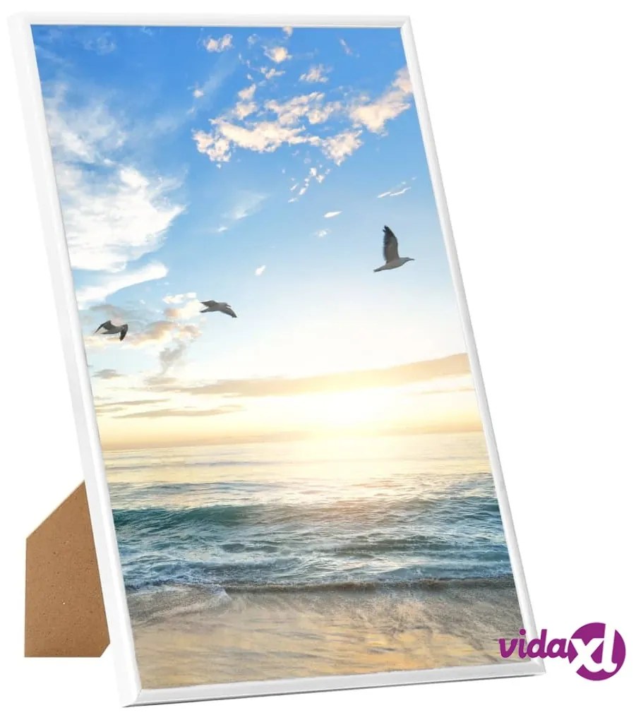vidaXL Cornici Foto Collage 5 pz per Tavolo Bianche 18x24 cm in MDF