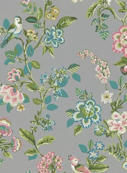 Eijffinger Carta da parati Botanical Print - Grau