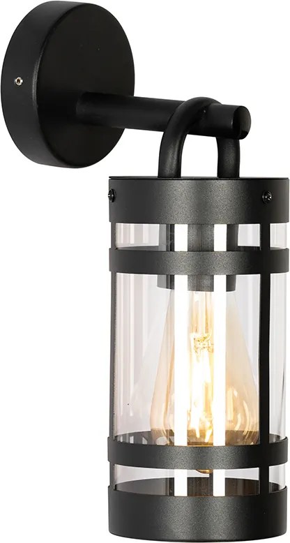 Lampada da parete smart per esterni nera IP44 incl. WiFi A60 - Ruben