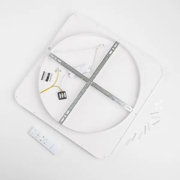 Brilagi - Plafoniera LED dimmerabile FALCON SLIM LED/50W/230V 50x50 cm bianca + telecomando