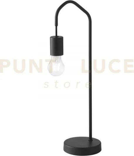 Lampada da tavolo  habitat nero 1 luce attacco e27 17x48cm