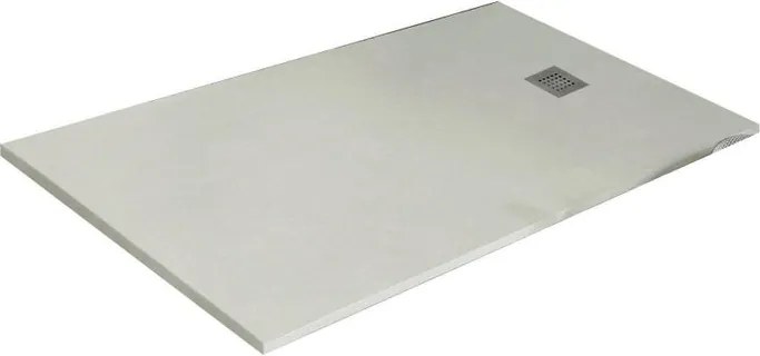 Piatto doccia in resina Strato bianco L 180 x L 70 x H 3.2 cm effetto pietra