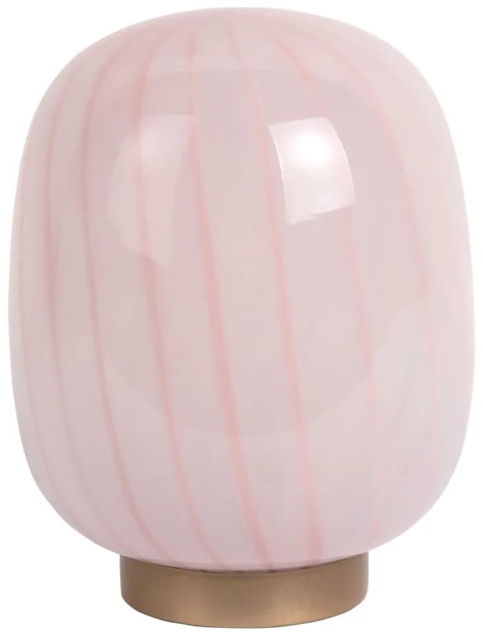 Lampada da tavolo rosa chiaro con paralume in vetro (altezza totale 20 cm) Summer Globe – Leitmotiv