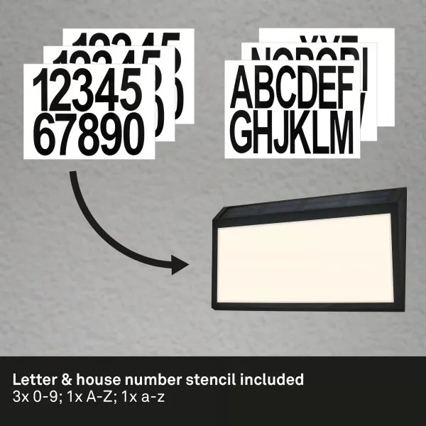 Briloner 3797015 - Numero civico solare LED/0,5W/1,2 IP44