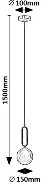 Rabalux 72303 - Lampadario a sospensione con filo ROSEHIP 1xG9/25W/230V