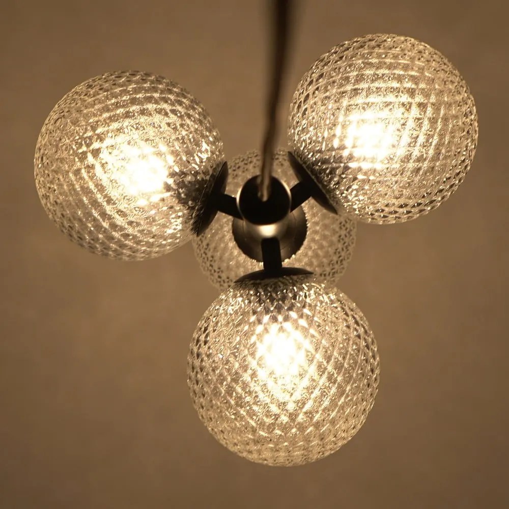 Apparecchio a sospensione nero, altezza 120 cm Musa - SULION