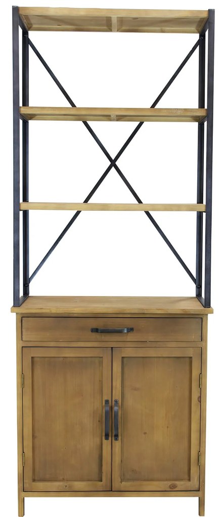 ARTUR - libreria in legno e acciaio