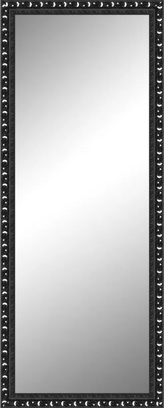 Specchio Forata rettangolare in legno nero opaco 170 x 60 cm
