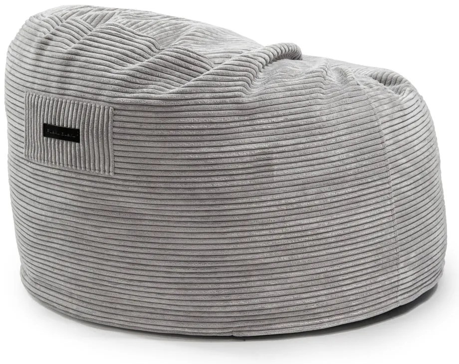 Pouf a sacco per bambini blu con rivestimento in velluto a coste Om 85 – SLOWDOWN