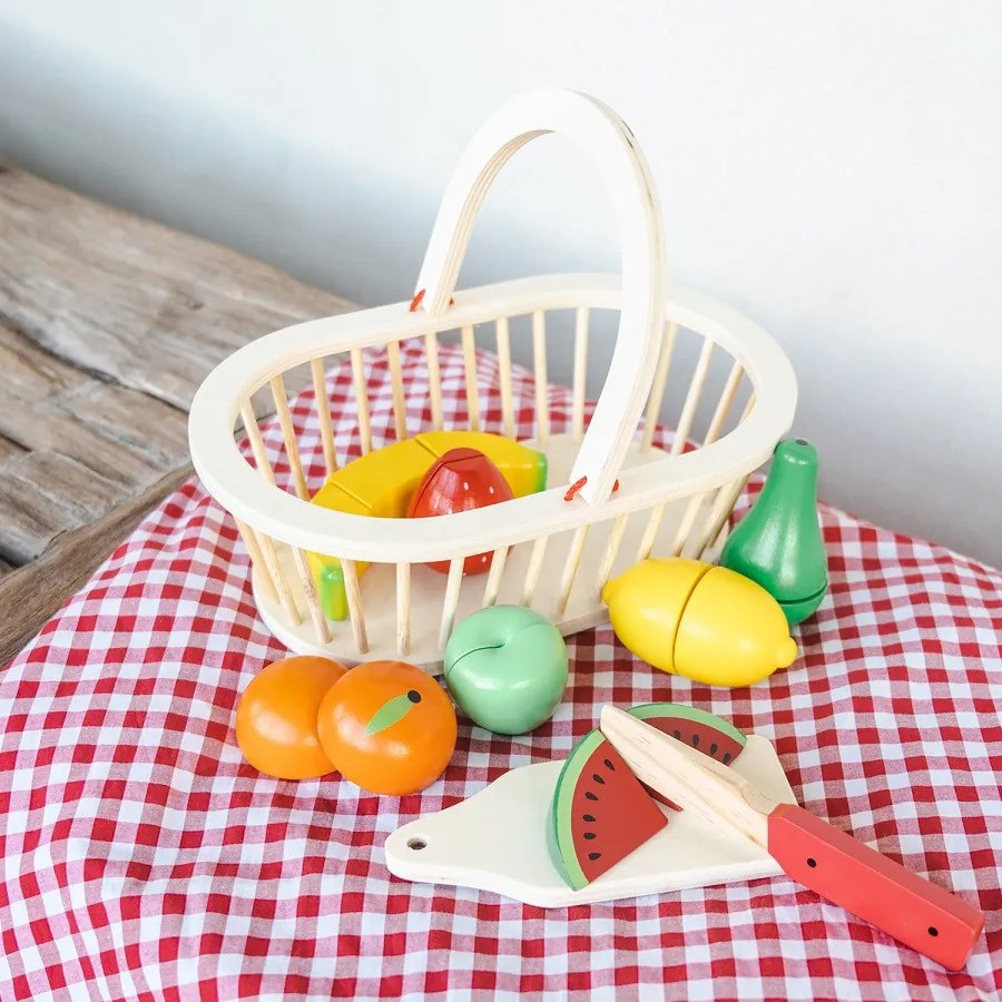 Set per tagliare - cestino con frutta