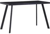 Tavolo da Pranzo Nero 120x60x75 cm in Vetro Temperatocod mxl 105488