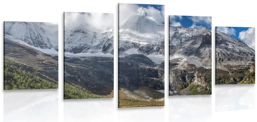 Quadri 5 pezzi – Maestoso paesaggio montano