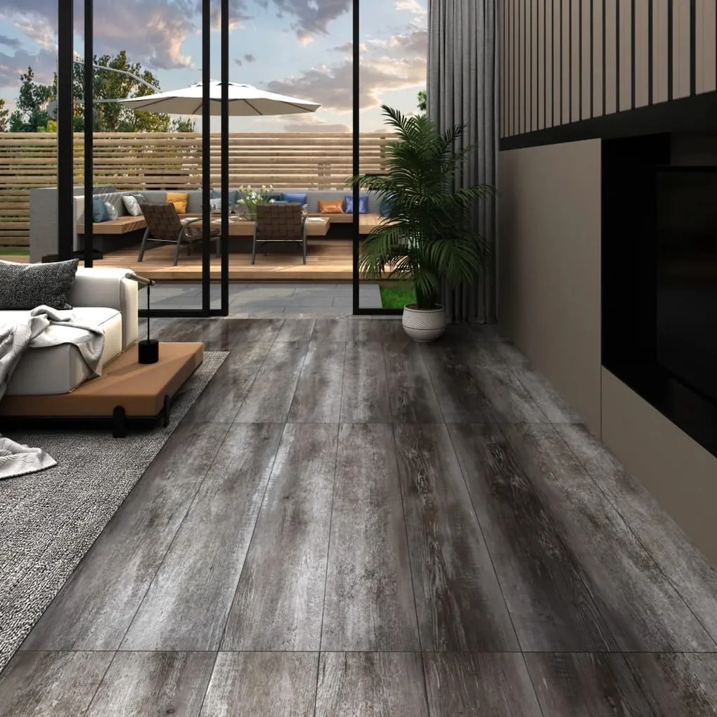 Listoni Autoadesivi İn Pvc 5,21 M² 2 Mm Legno A Strisce /