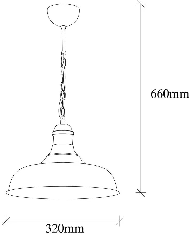 Lampadario dorato con paralume in metallo ø 32 cm Rosea – Opviq lights