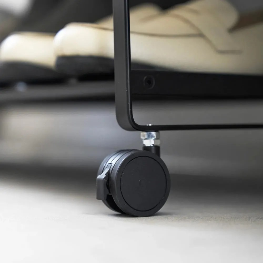 Scarpiera in metallo nero 83,5x14,5x27,5 cm Tower - YAMAZAKI